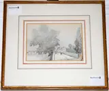 The Rhine at Cologne by Myles Birket Foster, pencil and wash, sold Oct 2013
