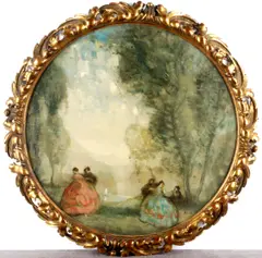 Fete Champetre, and two others similar by William George Robb, sold Aug 2013