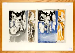 Cyclists by Robert Medley, sold Jul 2013