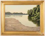 titled Sandbar by Louis Bryden, oil on canvas, sold Dec 2020
