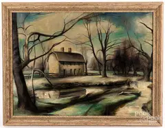 landscape by Grace Keast, oil on canvas, sold Dec 2020