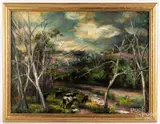 landscape by Grace Keast, oil on canvas, sold Dec 2020