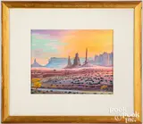landscape by Teddy Draper Jr., pastel, sold Oct 2020