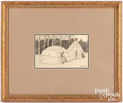Untitled by Edwin Willard Deming, gouache on paper, offered Oct 2020