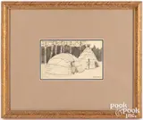 Untitled by Edwin Willard Deming, gouache on paper, offered Oct 2020