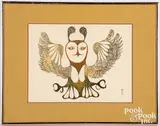 Untitled by Chester Patrick, mixed media, sold Oct 2020