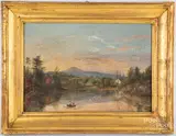 Hudson River landscape by William McMaster, oil on canvas, sold Oct 2020