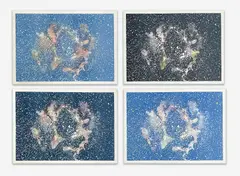 Untitled (Stellar) (4) by Alan Sonfist, silkscreen, sold Jun 2021
