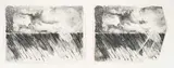 Untitled (In Two Parts) by Susan Weil, 1973, lithograph, sold Jun 2021