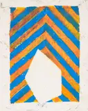 Study For The Guardian by William Fares, 1980, oil sticks on paper, sold Jun 2021