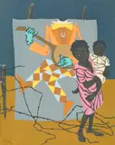 Non-Fiction by Robert Gwathmey, 1941, screenprint, sold Jun 2021