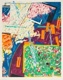 Air and Space Museum Poster by Nancy Graves, 1976, serigraph, sold Jun 2021