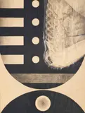 Nesbitt's Nesbitts by Lowell Nesbitt, 1980, ink, charcoal, and graphite on paper laid on linen, sold Jun 2021