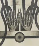 Y-Winged by Lowell Nesbitt, 1963, graphite and charcoal on paper, sold Jun 2021
