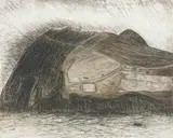 Going Into The Island by Maria Simonds-Gooding, 1982, etching, sold Jun 2021