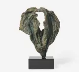 Untitled by Seena Donneson, 1991, bronze with artist applied green patina, sold Jun 2021