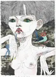 That’S When I Was Another Tree 3 by Del Kathryn Barton, 2007, colour lithograph, sold Nov 2011
