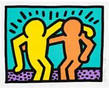 Pop Shop I by Keith Haring, 1987, colour screenprint, sold Nov 2011