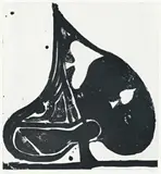 Sugar Lift Spade by Richard Diebenkorn, 1982, sugar lift etching aquatint, sold Nov 2011