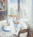 After Breakfast Southern Highlands by Jean Appleton, oil on canvas, offered Nov 2011