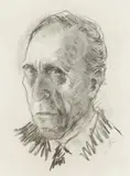 Portrait Of Nugget Coombs by Clifton Pugh, charcoal on paper, sold Nov 2011