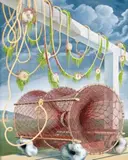 Lobster Pot by Eileen Mayo, EARLY 1940S, tempera on board, sold Aug 2008