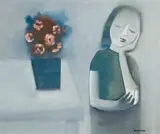 Room At Twilight by Charles Blackman, c.1963, oil on composition board, sold Aug 2008