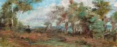 Brighton Landscape by Frederick McCubbin, 1905, oil on canvas, offered Aug 2008