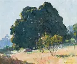 Afternoon Light (Blackwood Tree) by Arthur Streeton, 1934, oil on canvas, sold Aug 2008