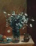Flannel Flowers by Margaret Olley, 1976, oil on board, sold Aug 2008