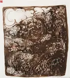 Garden by Brett Whiteley, 1975, ink on paper, offered Aug 2008