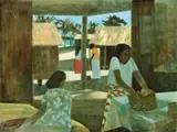Island Women by Ray Crooke, oil on canvas on board, offered Aug 2008