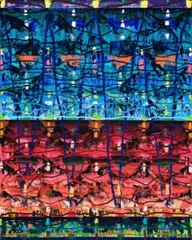 Simultaneous by Michael Johnson, 2005-06, oil on canvas, sold Aug 2008