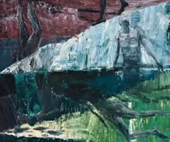Inside, Outside, Upside Down by Euan MacLeod, 2000, oil on canvas, sold Aug 2008