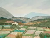 Mountains Near Vence, South Of France by Rupert Bunny, oil on canvas, sold Aug 2008