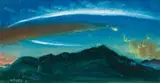 Mountain Highlands by William Dobell, 1951, gouache on paper, sold Aug 2008