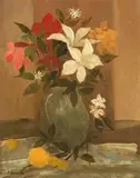 Floral Still Life by Ray Crooke, oil on canvas on board, offered Aug 2008