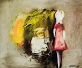 The Dream by Charles Blackman, 1961, oil on glass, sold Aug 2008