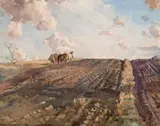 Long Furrows by Hans Heysen, 1921, watercolour on paper, sold Aug 2008