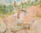 Quarry by Arthur Murch, oil on canvas, offered Aug 2008