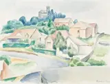 St Annes by Roland Wakelin, 1932, watercolour on paper, sold Aug 2008