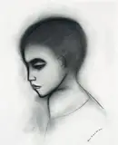Head Of A Boy by Robert Dickerson, charcoal on paper, offered Aug 2008