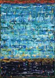 Jarocin Blue by Michael Johnson, 1989, oil on canvas, sold Nov 2008