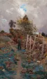 Miners Cottage, Creswick by Percy Lindsay, 1897, oil on canvas, offered Nov 2008