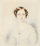 Portrait Of Eleanor Fitzgerald by Thomas Wainewright, watercolour and pencil on paper, sold Nov 2008