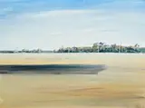 Shoalhaven Landscape by Arthur Boyd, 1979, oil on composition board, offered Nov 2008