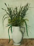 Grasses by David Edgar Strachan, 1955, oil on canvas, sold Nov 2008