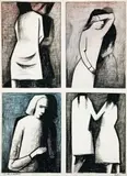 Suite by Charles Blackman, 1960, watercolour and charcoal on paper, offered Nov 2008