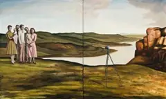 Record by David Keeling, 1994, oil on canvas, sold Nov 2008