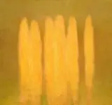 Poplars by Tim Maguire, 1988, oil on canvas, sold Nov 2008